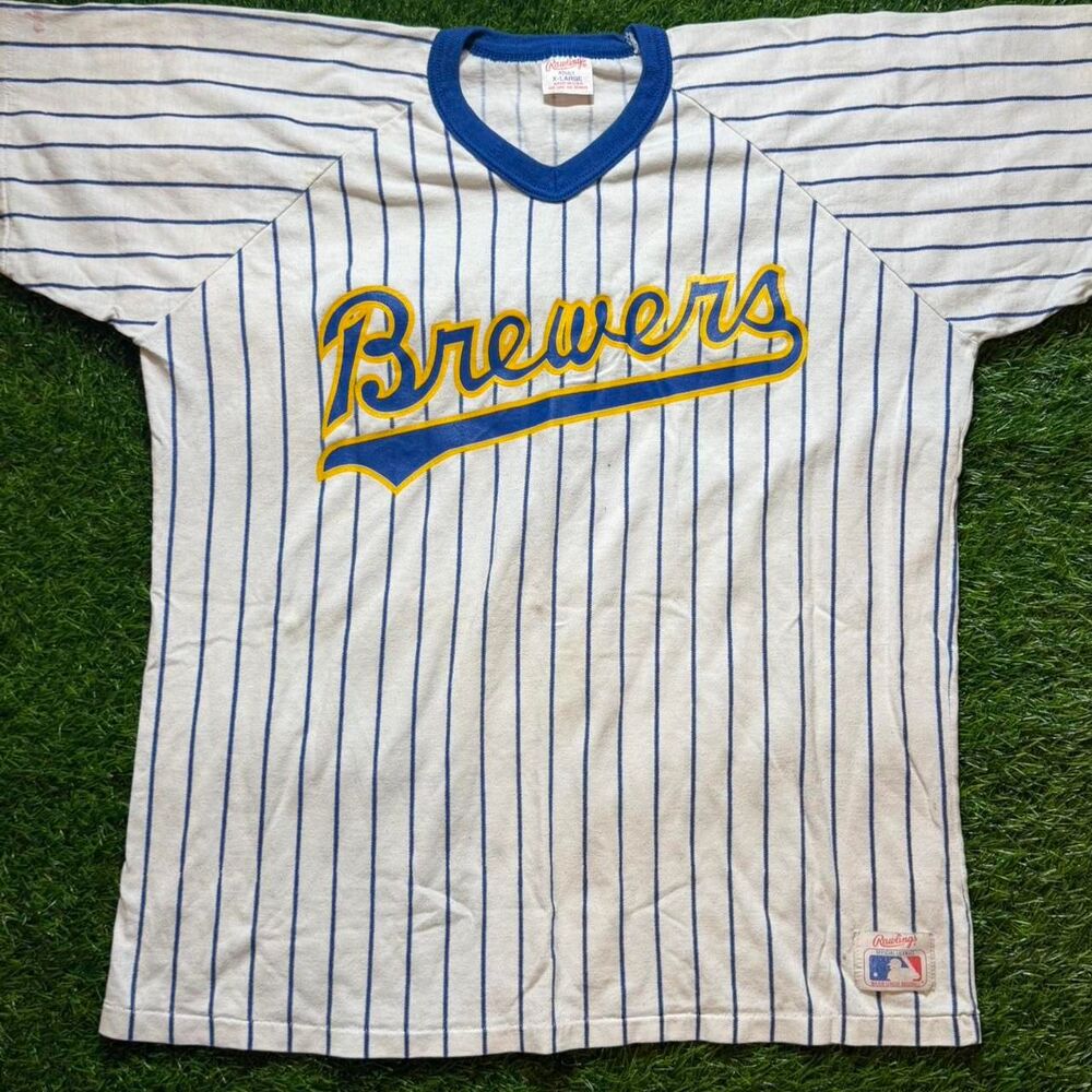 Vintage 80s Milwaukee Brewers Rawlings tee XL